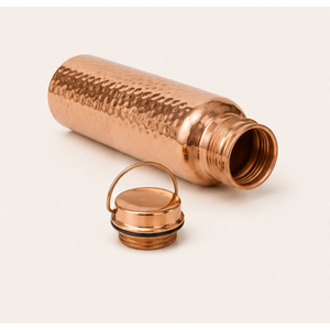 Premium Hammered Design Copper <b>Bottle</b> Eco-Friendly Sustainable Metal Water <b>Flask</b> Handmade Copperware Outdoor Travel <b>Bottle</b> - Product Image 3