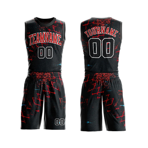 Ensemble d'uniformes de basketball en promotion – Tenue de sport en polyester pour adultes et jeunes – Kit maillot de basketball pour équipe - Product Image 3
