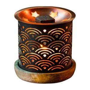 Classic Hand-Made Brass Incense <b>Burner</b> With Islamic Pattern Design Religious Use Indian Style All-Season Decorative Holder - Product Image 5
