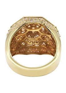 Mejores Precios en Anillos Unisex de Plata de Ley Fina Estilo Hip-Hop, Totalmente Cubiertos con Diamantes Moissanite VVS y Baño de Oro para Regalos de Boda - Product Image 2