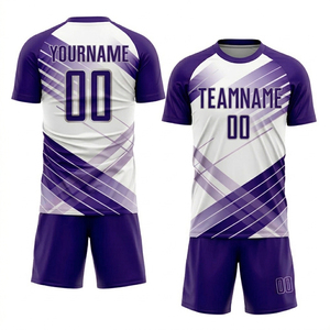 Maillots de football de ligue professionnelle avec nom personnalisé et tailles plus grandes, 100 % polyester, production OEM pour les marques B2B - Product Image 2
