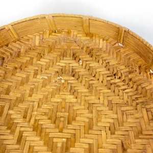 Marvelous Bamboo Rattan Serving <b>Tray</b>,Decorative Handmade <b>Table</b> Ware <b>Tray</b> for Storage <b>Table</b>,Farmhouse Home Decor - Product Image 5