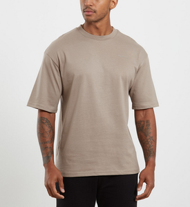 เสื้อยืดโอเวอร์ไซส์ผู้ชาย แขนสั้น ผ้าคอตตอนถัก 100% คุณภาพสูง สไตล์สตรีทแวร์ลำลอง สำหรับฤดูใบไม้ผลิและฤดูร้อน รับผลิตตามแบบ - Product Image 4
