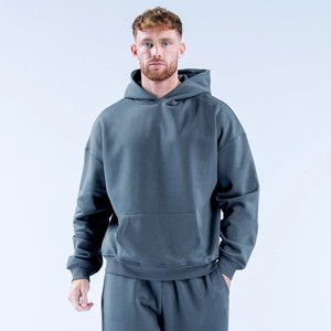 Sudadera con Capucha de Felpa para Hombre, con Logotipo Frontal Personalizado, Ajuste Regular, Color Sólido, Resistente al Viento, de Punto, Venta al por Mayor, Última Tendencia - Product Image 1