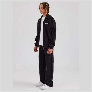 Survêtements de qualité supérieure à coupe classique, avec logo personnalisé brodé, fermeture éclair, pour le jogging, vente en gros, meilleurs survêtements de sport avec logo personnalisé - Product Image 3