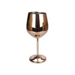 Juego de Copas de Vino de Acero Inoxidable, Copas Metálicas Multicolores en Oro Rosa, Dorado y Negro, Irrompibles, para Bar - Product Image 4