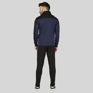 Survêtement de sport pour homme en velours premium, extensible dans les quatre sens, coupe ajustée, couleur unie, confortable, pour l'automne, le jogging et la course à pied - Product Image 3