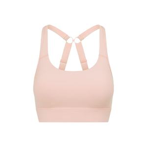 Soutien-gorge de sport de yoga à maintien élevé simple pour femmes, logo frontal, bretelles réglables amovibles, respirant, séchage rapide, vente en gros - Product Image 1