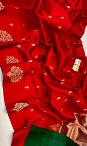 Sarees de Brocado de Seda 100% Premium, Diseños Tejidos Ricos, Resistentes a la Abrasión, Peso Medio, Elegancia Tradicional, Ropa Festiva, Venta al Por Mayor - Product Image 4