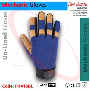 Gants mécaniques d'étanchéité à chaud en gants en cuir de chèvre de qualité supérieure du Pakistan meilleurs gants de travail en gros Guantes de Seguridad - Product Image 4