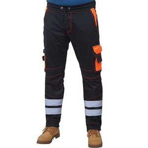 Hi Vis Reflective Safety Pant Custom Logo Industrial <b>Cargo</b> Construction Workwear OEM ODM Multi Pocket Utility <b>Work</b> Trousers - Product Image 1