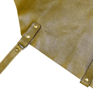 <b>Apron</b> Oil Wax Canvas With Leather <b>Apron</b> Gardening <b>Aprons</b> Tool Barbecue Barber Carpenter Painter Repairman's Clothes - Product Image 4