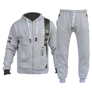 Custom <b>Men's</b> Plus Size 2-Piece Set Velour Tracksuit with Printed Solid Design Zip-Up <b>Jacket</b> & Casual <b>Velvet</b> Jogger Pants - Product Image 6