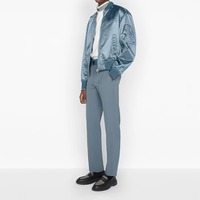 Dernier modèle de veste bomber d'hiver pour homme avec col montant et logo frontal, en nylon/polyester imperméable, vente en gros