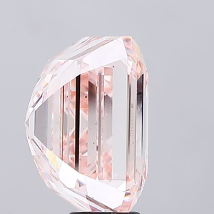 Excelente joyería polaca de alta calidad, diamante suelto de corte Asscher, color rosa intenso, cultivado en laboratorio, certificado por IGI. - Product Image 4
