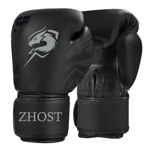 Guantes de Boxeo Duraderos Personalizados con su Propio Logotipo, Guantes de Boxeo en Color Negro y Dorado - Product Image 2