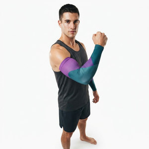 Mangas de compresión personalizadas con diseño impreso para hombre, ropa deportiva, precio al por mayor - Product Image 1