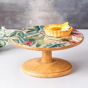 Luxury Wooden Cake <b>Stand</b> Cupcake <b>Display</b> <b>Stand</b> Dessert Serving Tray Wedding Party Table Decoration - Product Image 3