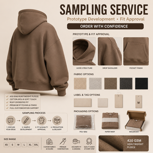 Sudadera con Capucha Personalizada con Bordado para Hombre, Estilo Oversize, Estampado Puff, Algodón Grueso, Unisex, Sudadera con Capucha Lisa para Streetwear - Product Image 6