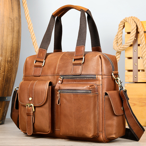 Maletín de Cuero Genuino para Hombre, Marca 2026, Ligero, Gran Capacidad, Multifuncional, para Viaje - Product Image 2