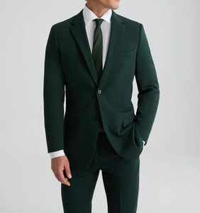 Traje formal verde oscuro para hombre, elegancia a medida, traje verde clásico de botonadura sencilla, traje verde oscuro elegante, traje personalizado al por mayor - Product Image 5