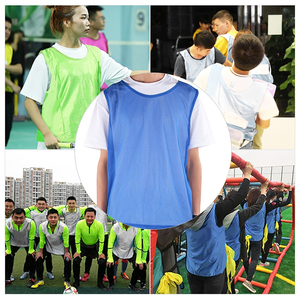 12 Chalecos Deportivos para Exteriores, para Entrenamiento de Fútbol, Transpirables, para Adultos, Color Azul Oscuro - Product Image 4