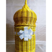 Panier-cadeau unique en rotin écologique pour l'Aïd et le Ramadan, en forme de dôme de mosquée, taille personnalisable, marque Viettimecraft