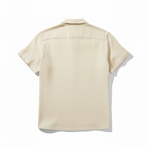 Camisa de Verano para Hombre, Cuello en V, 100% Algodón Franela, Transpirable, Premium, 180g, Ecológica, Secado Rápido, Ligera, Anti-UV, Casual - Product Image 2
