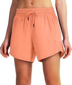 Shorts de survêtement taille haute pour femme en molleton bouclette 280 GSM, personnalisables avec logo, séchage rapide, en polyester léger – Vente en gros - Product Image 3
