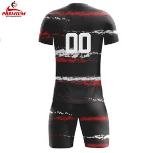 Maillot de football anti-rides à manches courtes pour homme, produit le plus populaire, meilleure qualité, 100 % polyester, vêtements de sport durables - Product Image 4