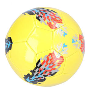 Ballon de football en PU léger et écologique, imprimé multicolore, cousu à la main, logo personnalisé, taille 5, unisexe, adultes, intérieur/extérieur - Product Image 2