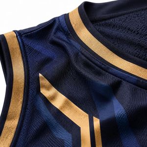 Conjunto de Uniforme de Baloncesto Geométrico Dorado Personalizado para Hombre, Jersey de Malla Sublimado, Pantalones Cortos, Ropa Deportiva de Equipo, Kit de Equipamiento para Juego, Venta OEM Profesional - Product Image 6