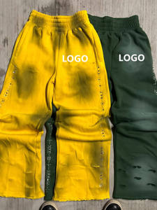 กางเกงขายาวทรงตรงเอวสูงลายสก็อตสีดำพิมพ์ลายสกรีนแบบสั่งทำพิเศษ - Product Image 4