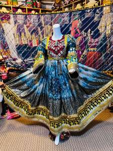 Nuevo Vestido Zerdze 2026, Vestido Maxi Afgano Madgul para Mujer, Vestido Guldoze Floral Kuchi, Mangas Largas, Elegante para Fiestas, Talla XL - Product Image 1