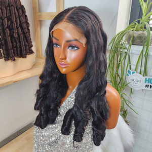 wigs100% Virgin Vietnamese Curly <b>Human</b> Hair <b>Wigs</b> Double Drawn Long Length Transparent/HD Front Vietnam - Product Image 1