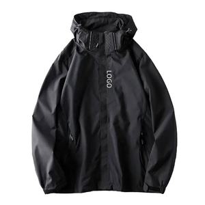 Custom Logo Waterproof Windbreaker Jacket Men Outdoor Hooded Windproof Lightweight Sport Coat Wholesale Breathable Rain Jacket - Product Image 5
