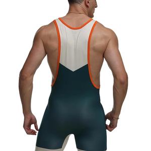 เสื้อกล้ามนักมวยปล้ำชายแบบพิมพ์ลายระบายอากาศได้ ผลิตตามสั่ง พร้อมโลโก้และชื่อทีมตามต้องการ ขายส่ง - Product Image 4