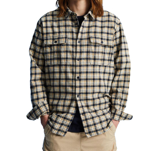 <b>Mens</b> New Tassel Style <b>Flannel</b> <b>Shirt</b> Cotton Fabric Man Custom Label Checked <b>Flannel</b> Plaid <b>Shirt</b> - Product Image 1