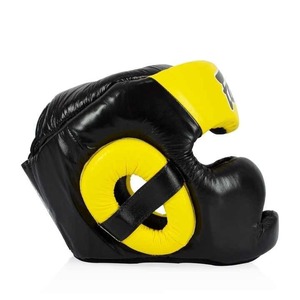 Personalized Custom Made Fairtex <b>Head</b> Guard High Quality Made By 100 % Genuine Leather For Kick Boxing <b>Training</b> And Fighting - Product Image 4