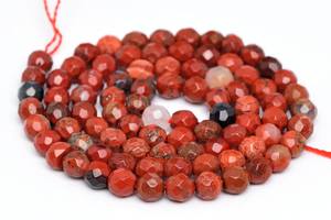 ลูกปัดแจสเปอร์สีแดงขนาด 4 มม. เกรดแท้ พลอยธรรมชาติทรงกลมเหลี่ยมเพชรพลอย ลูกปัดแบบหลวม มีตัวเลือกแบบขายส่งจำนวนมาก - Product Image 6