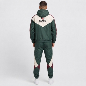 Ensemble survêtement coupe-vent pour homme, veste à capuche et pantalon assorti, coupe-vent léger, vêtements de sport décontractés, tenue streetwear - Product Image 3