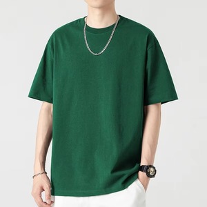 เสื้อยืดแขนสั้นผู้ชายแบบเรียบง่ายและอเนกประสงค์ น้ำหนัก 200 กรัม ทรงหลวม สวมใส่เป็นเสื้อตัวในได้ รุ่นใหม่สไตล์ผู้ชาย - Product Image 5