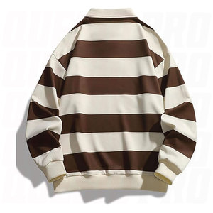 Camiseta Polo de Manga Larga de Alta Calidad, Sudadera con Logotipo Personalizado, Prenda Informal de Tela Gruesa, Cuello Camisero, Estilo Rugby - Product Image 4