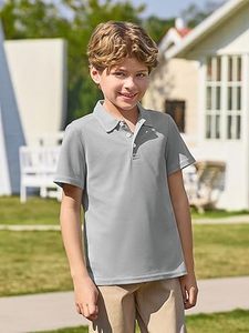 Polo rétro respirant 100 % coton, haute qualité, manches courtes, décontracté, pour le golf et les sports de plein air, personnalisable pour enfants - Product Image 2