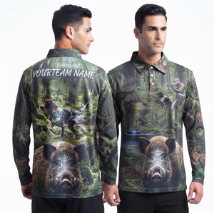 เสื้อแจ็คเก็ตคุณภาพสูง น้ำหนักเบา แห้งเร็ว ระบายอากาศได้ดี UPF 50 ผลิตจากโพลีเอสเตอร์ 100% ติดกระดุม ไซส์ใหญ่ สำหรับผู้ใหญ่ แบบยุทธวิธี - Product Image 1