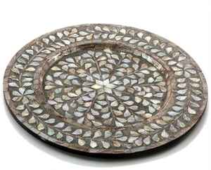 Plateaux de service et de rangement en résine de qualité supérieure avec incrustations MOP pour chocolats, design tendance, nouvelle collection, décoration de table. - Product Image 2