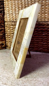 Customized Modern Recycled Buffalo Bone Inlay Grey Handmade Elegant Digital Full Color <b>Printed</b> Photo <b>Frame</b> Factory Direct Sale - Product Image 4