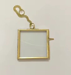 Polished Metal Glass Hanging Photo <b>Frame</b> Wall <b>Mounted</b> Picture Display Elegant Interior Home Decor <b>Frame</b> - Product Image 4
