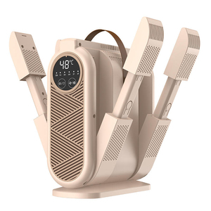 Séchoir à chaussures portable en plastique avec écran tactile intelligent, affichage numérique, conception pliable à 4 supports, stérilisation antibactérienne, chaleur - Product Image 1