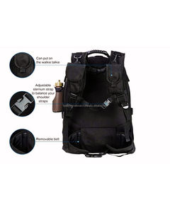 <b>Waterproof</b> Zippered Tactical <b>Backpack</b> with Interior Slot Pocket tactical interior slot large capacity polyester <b>Backpack</b> - Product Image 4